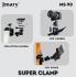 JMARY MS-90 Aluminium Multi-Functional Super Clamp for Camera and Phone - Black
